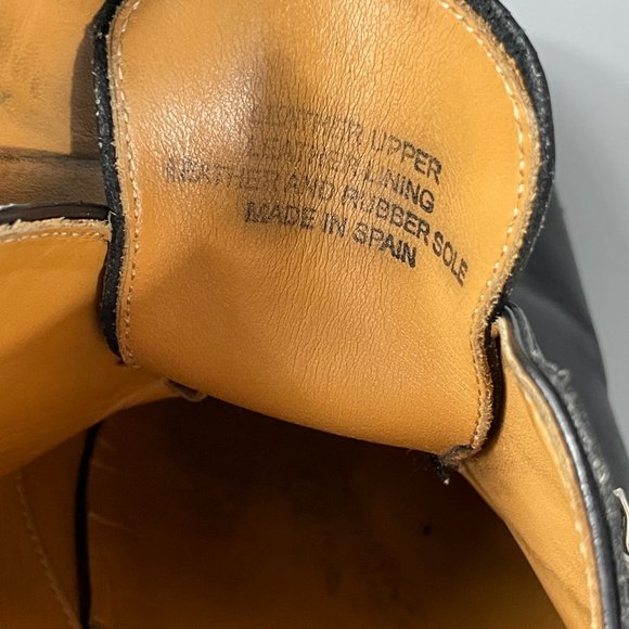 LUCIANA MEN'S BLACK DOUBLE BUCKLE DRESS SHOES, SIZE 42 - Picture 12 of 14